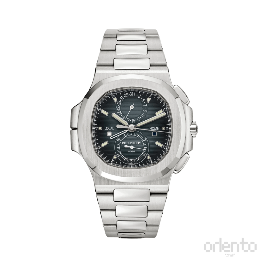 Patek Philippe | Nautilus Time Sunburst Blue Dial - Free & Fast UAE Shipping