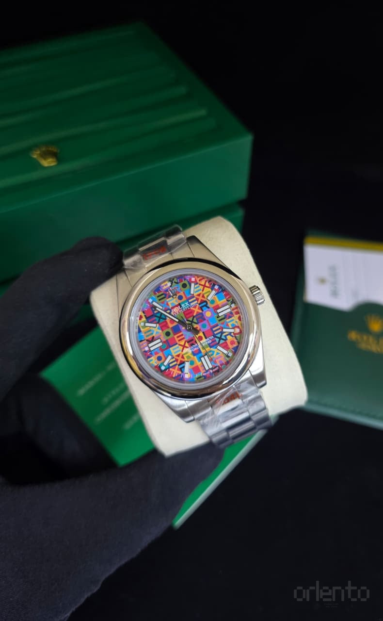 Rolex Watch Oyster Perpetual Multicoloured Jubilee Dial Bag – product view