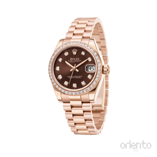 Rolex Watch | Datejust Chocolate Diamond Bezel