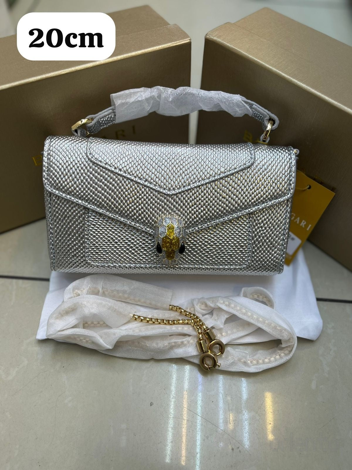Bvlgari Bag Serpenti Forever Top Handle & Chain Shoulder Bag – product view