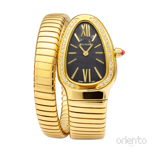 Bvlgari Watch | Serpenti Tubogas Yellow Gold Diamond