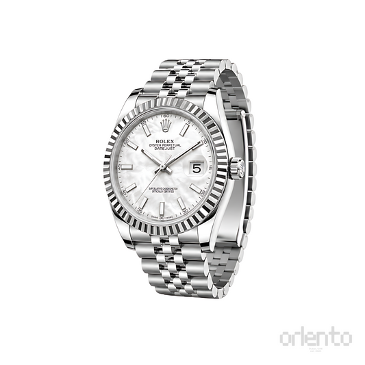 Rolex Datejust Mint White Dial Silver Watch - image 2