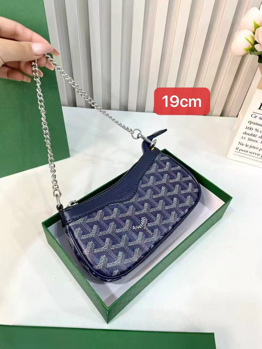 Goyard Bag Hirondelle PM Blue – product view