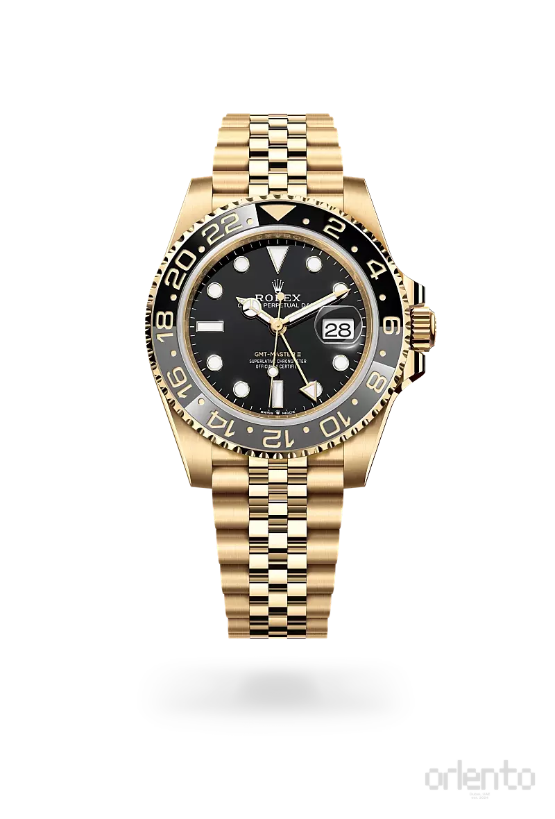 Rolex | GMT-Master II Yellow Gold Black Dial - Free & Fast UAE Shipping