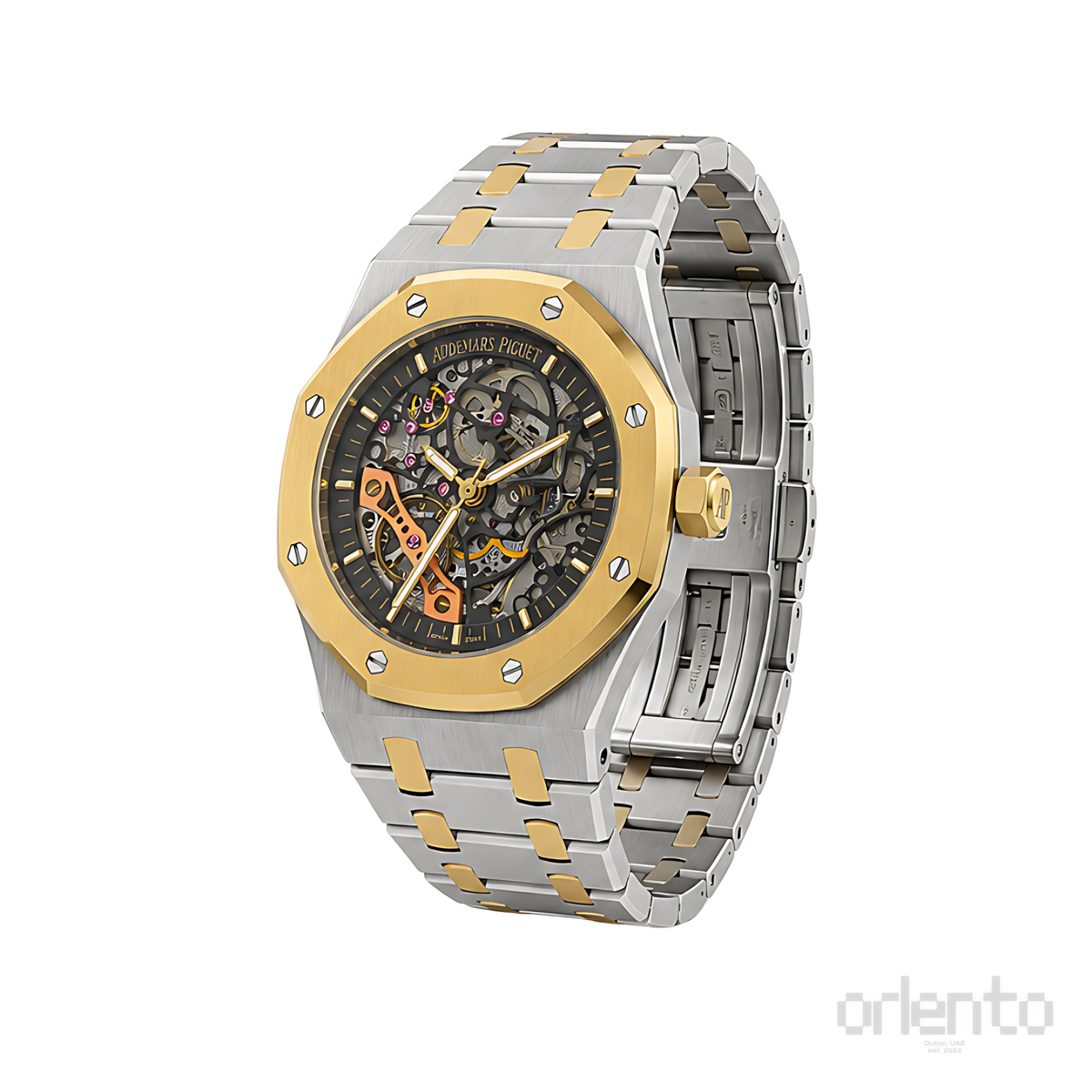 Audemars Piguet Royal Oak Skeleton Two Tone Black Watch - image 2