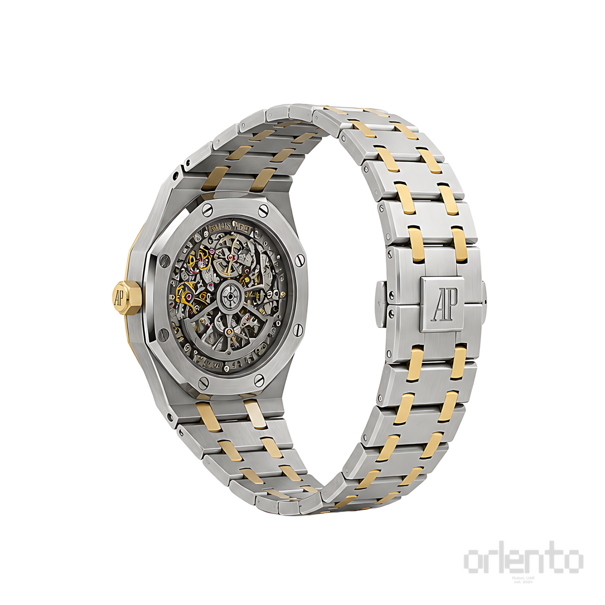 Audemars Piguet Royal Oak Skeleton Two Tone Black Watch - image 3