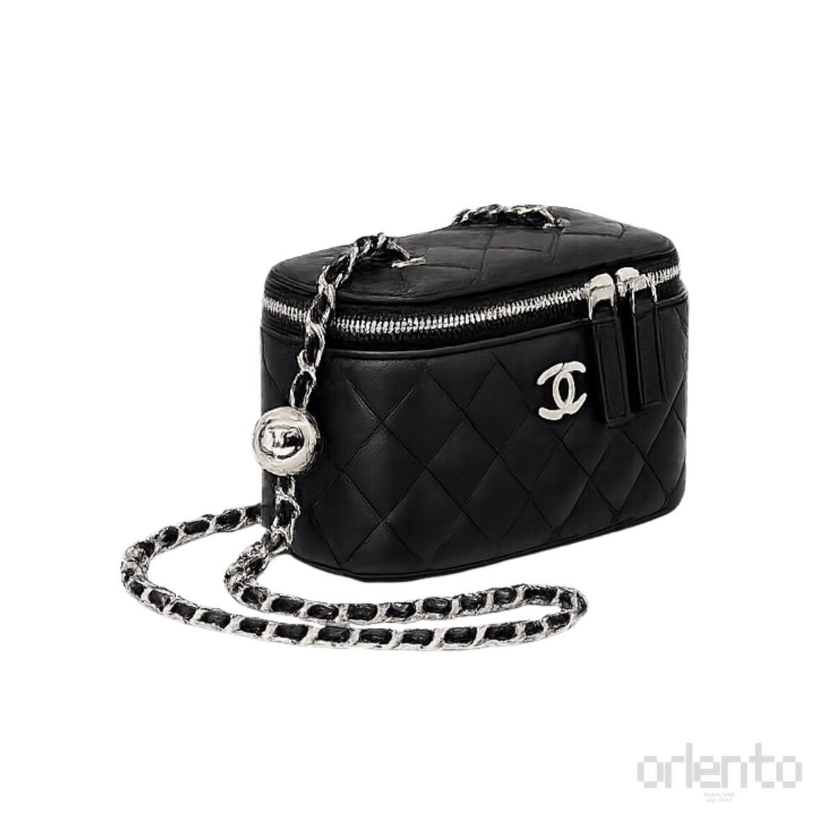 Chanel Pearl Crush Vanity Case Black Bag – product view