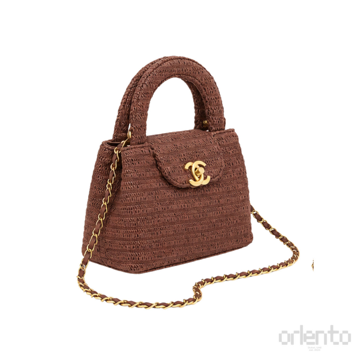 Chanel Nano Kelly Flap Bag Burgundy – product view
