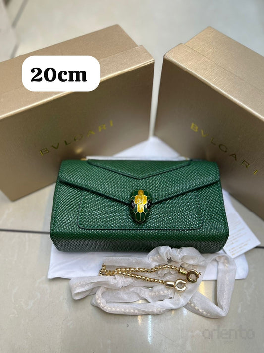 Bulgari Bag Serpenti Forever Chain Wallet Green – product view