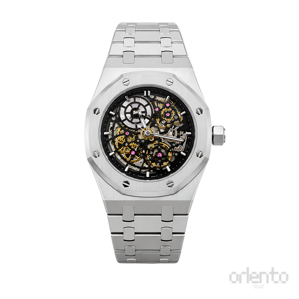 Audemars Piguet White Skeleton Dial Silver Watch - image 1