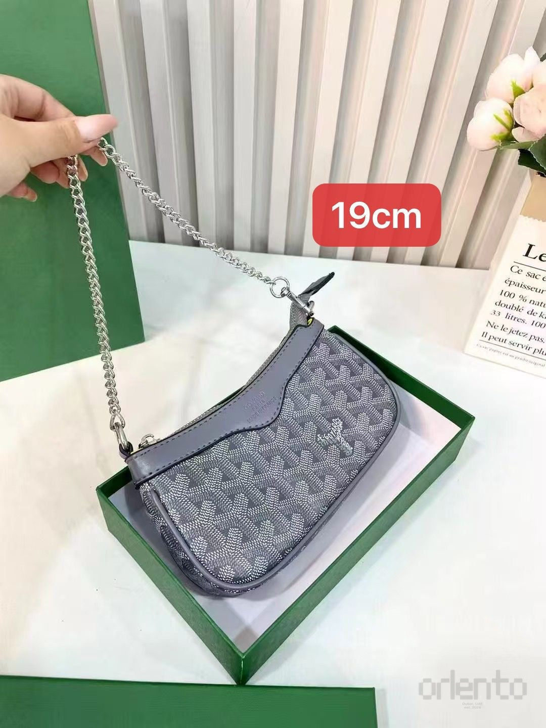 Goyard Bag Hirondelle PM Shoulder Grey – product view