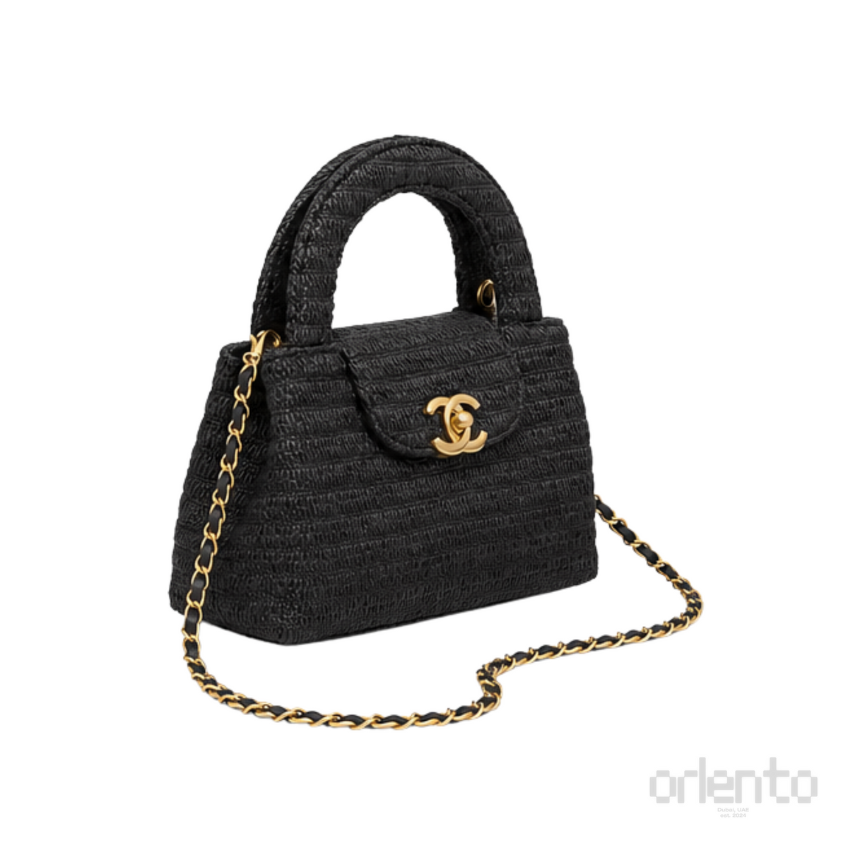 Chanel Nano Kelly Flap Bag Black – product view