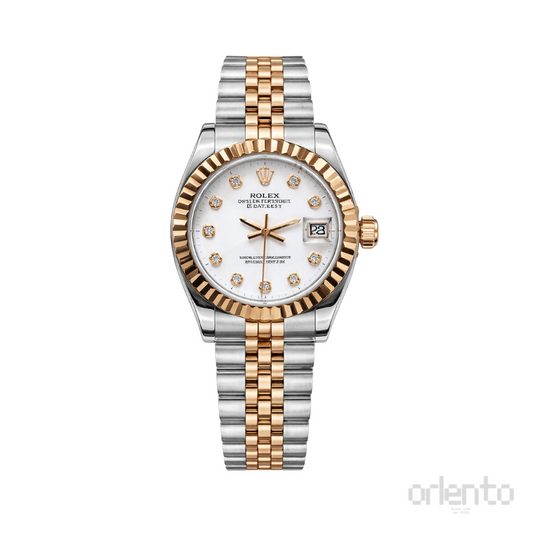 Rolex Watch | Datejust Diamond Bezel Rose Gold
