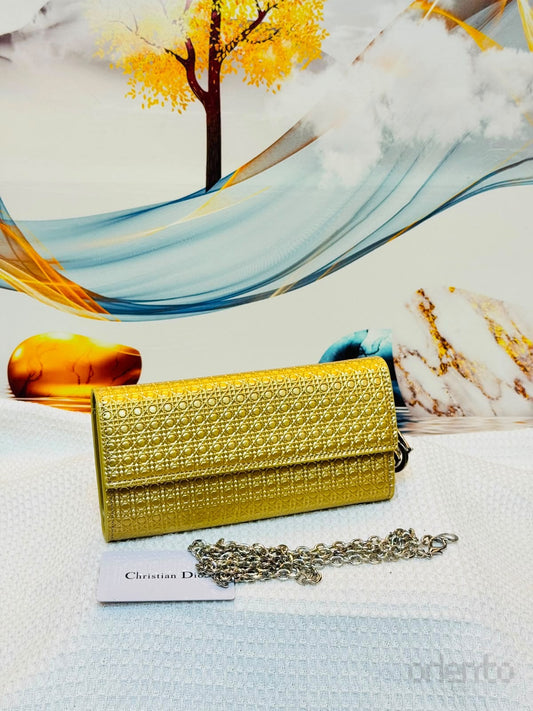 Dior Bag Lady Dior Croisière Wallet Chain Gold – product view