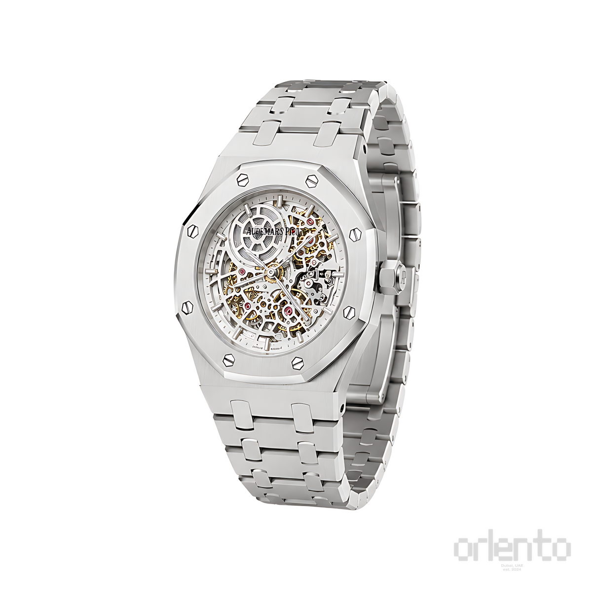 Audemars Piguet Royal Oak Double Balance Wheel Skeleton Silver Watch - image 2