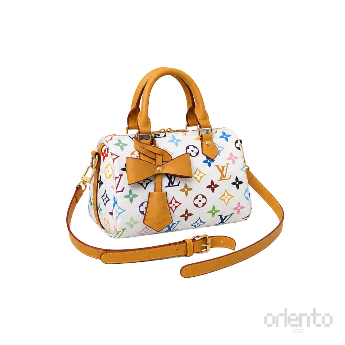 Louis Vuitton X Takashi Murakami Speedy White Multicolor Monogram Bag – product view