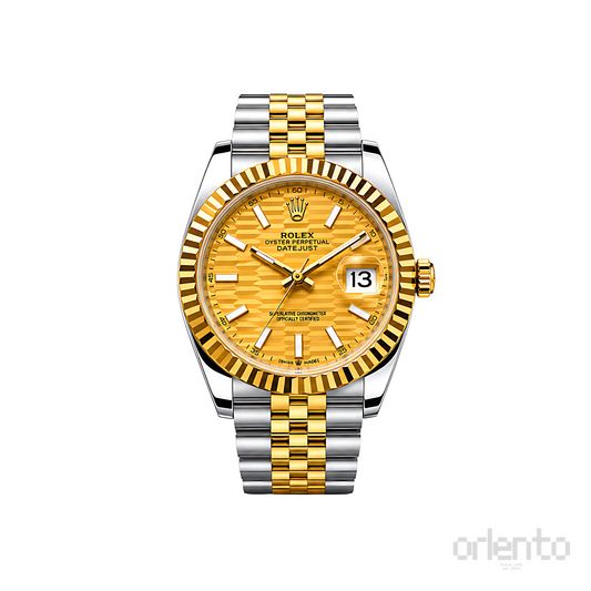 Rolex Datejust Mint Gold White Dial Silver Gold Watch - image 1