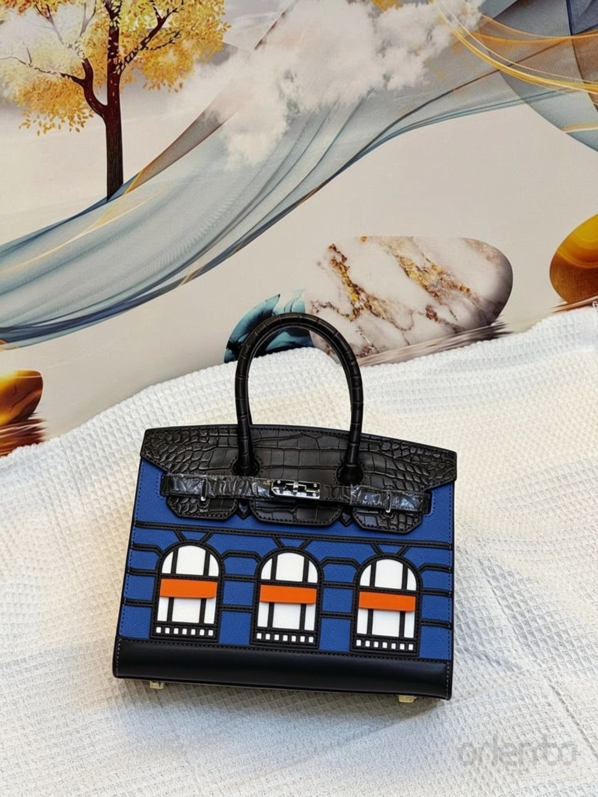 Hermès Bag Birkin Faubourg 20 Black Blue – product view