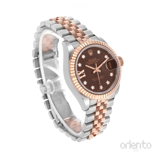 Rolex Watch | Datejust 28 Chocolate Diamond Dial