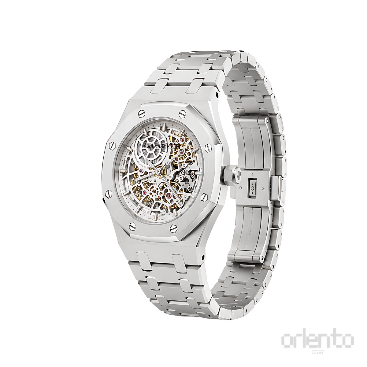 Audemars Piguet Royal Oak Double Balance Wheel Skeleton Silver Watch - image 3