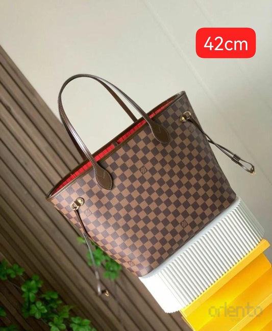 Louis Vuitton Bag Neverfull MM Tote Brown Tan – product view