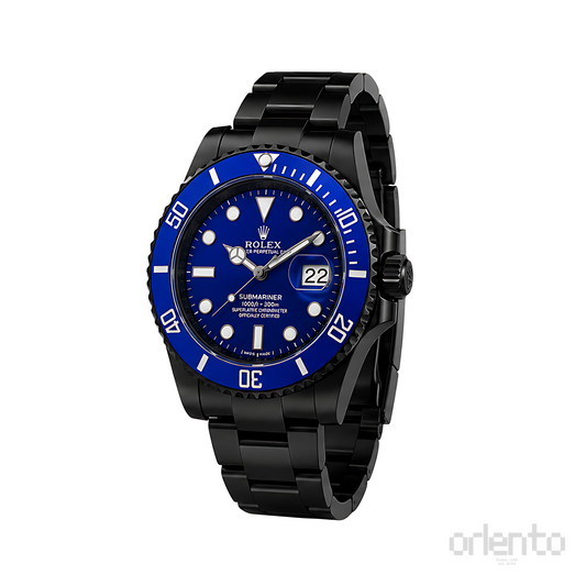 Rolex Submariner Date Blue Dial Blue Bezel Black Watch - image 2