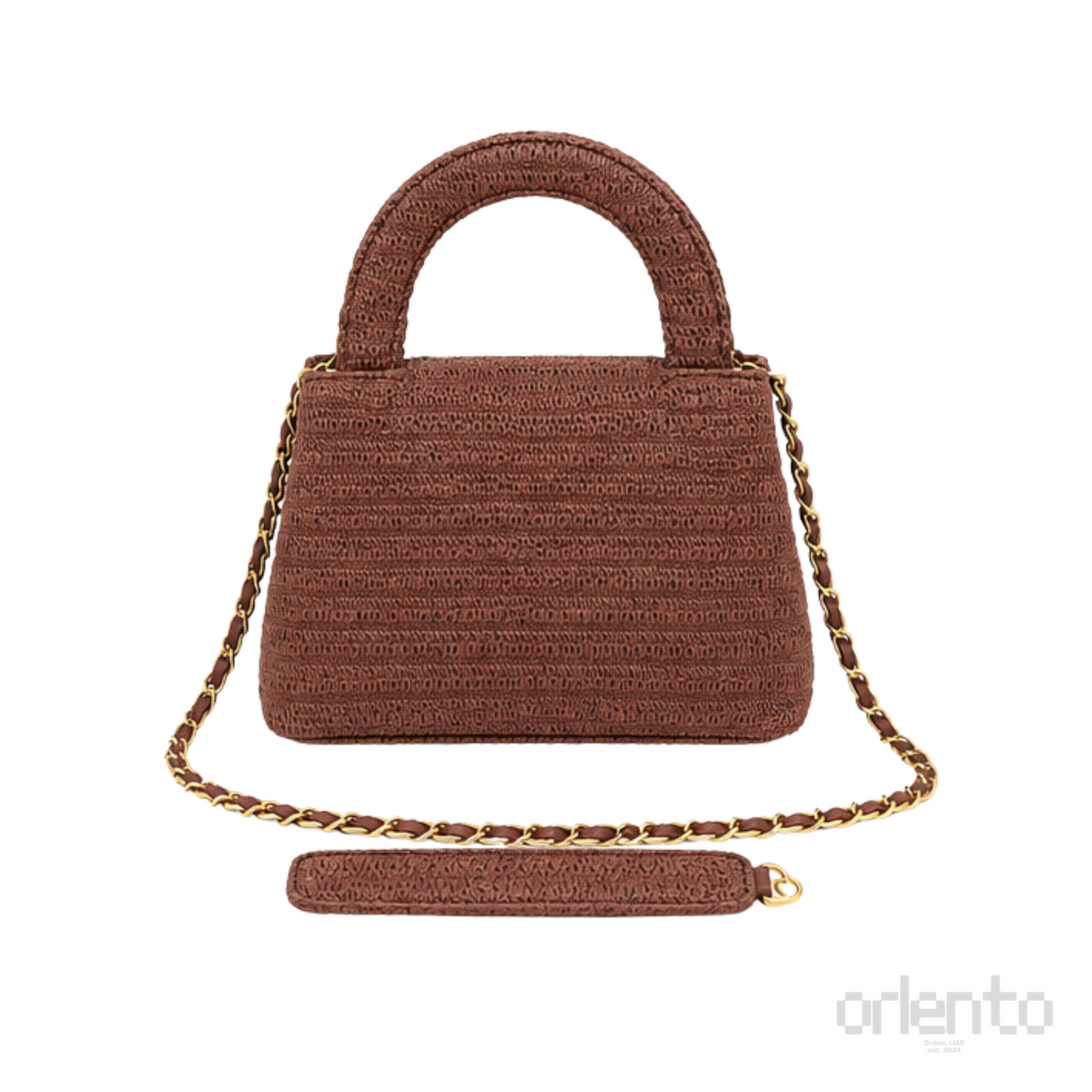 Chanel Nano Kelly Flap Bag Burgundy – product view