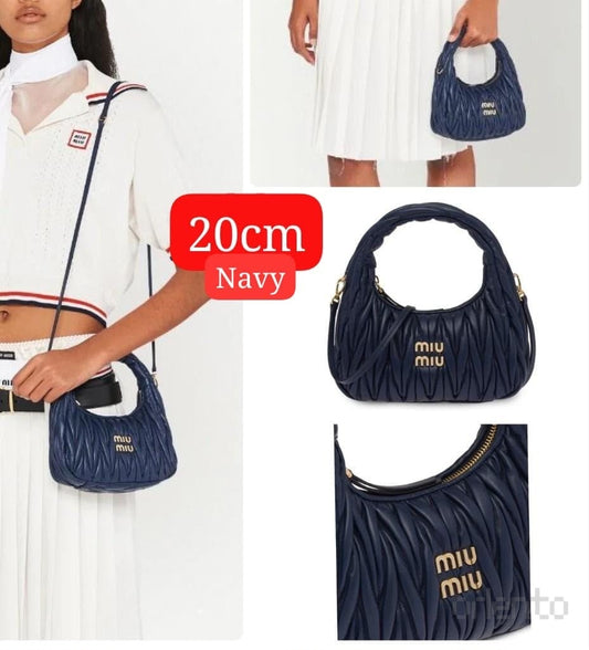 Miu Miu Bag Wander Matelassé Nappa Leather Hobo – product view