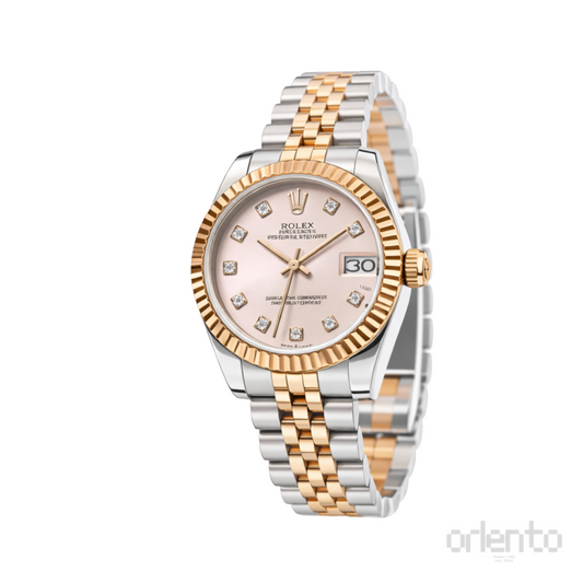 Rolex Watch | Datejust Pink Diamond Dial