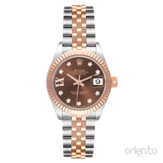 Rolex Watch | Datejust 28 Chocolate Diamond Dial
