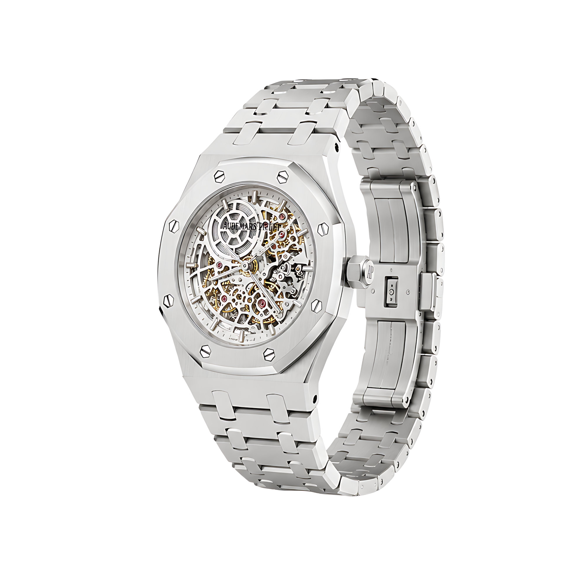 Audemars Piguet Royal Oak Double Balance Wheel Skeleton Silver Watch - image 3