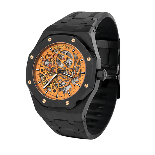 Audemars Piguet Royal Oak Skeleton Black Ceramic Orange Watch - image 2