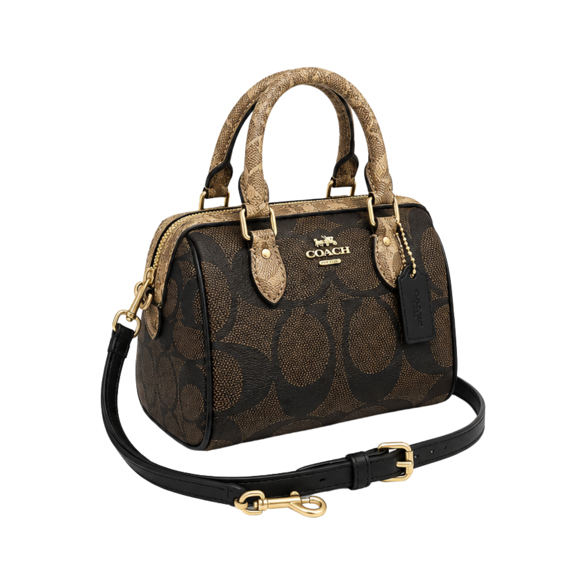Coach Mini Rowan Walnut Tan Bag – product view