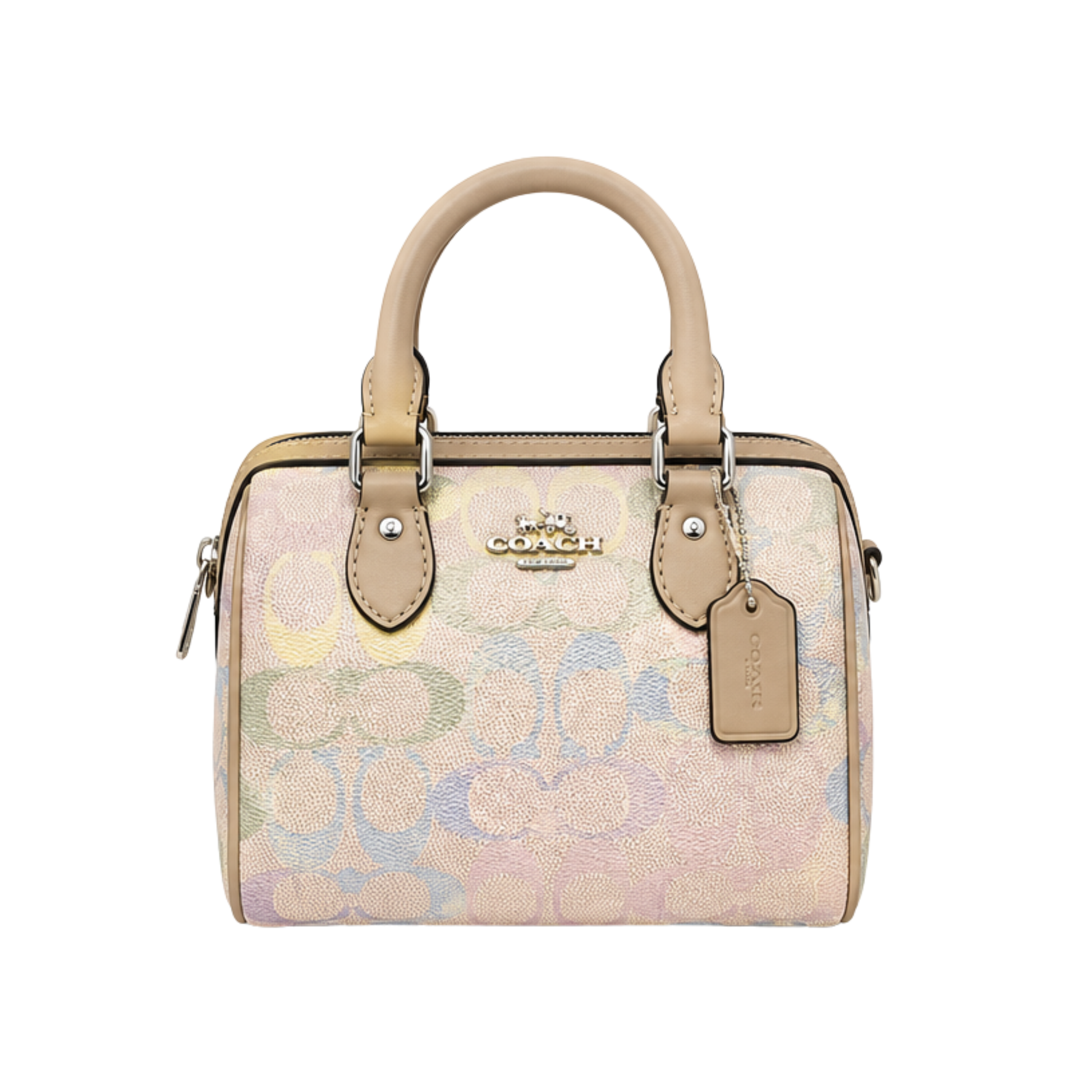 Coach Rowan Satchel Rainbow Signature Canvas – product view
