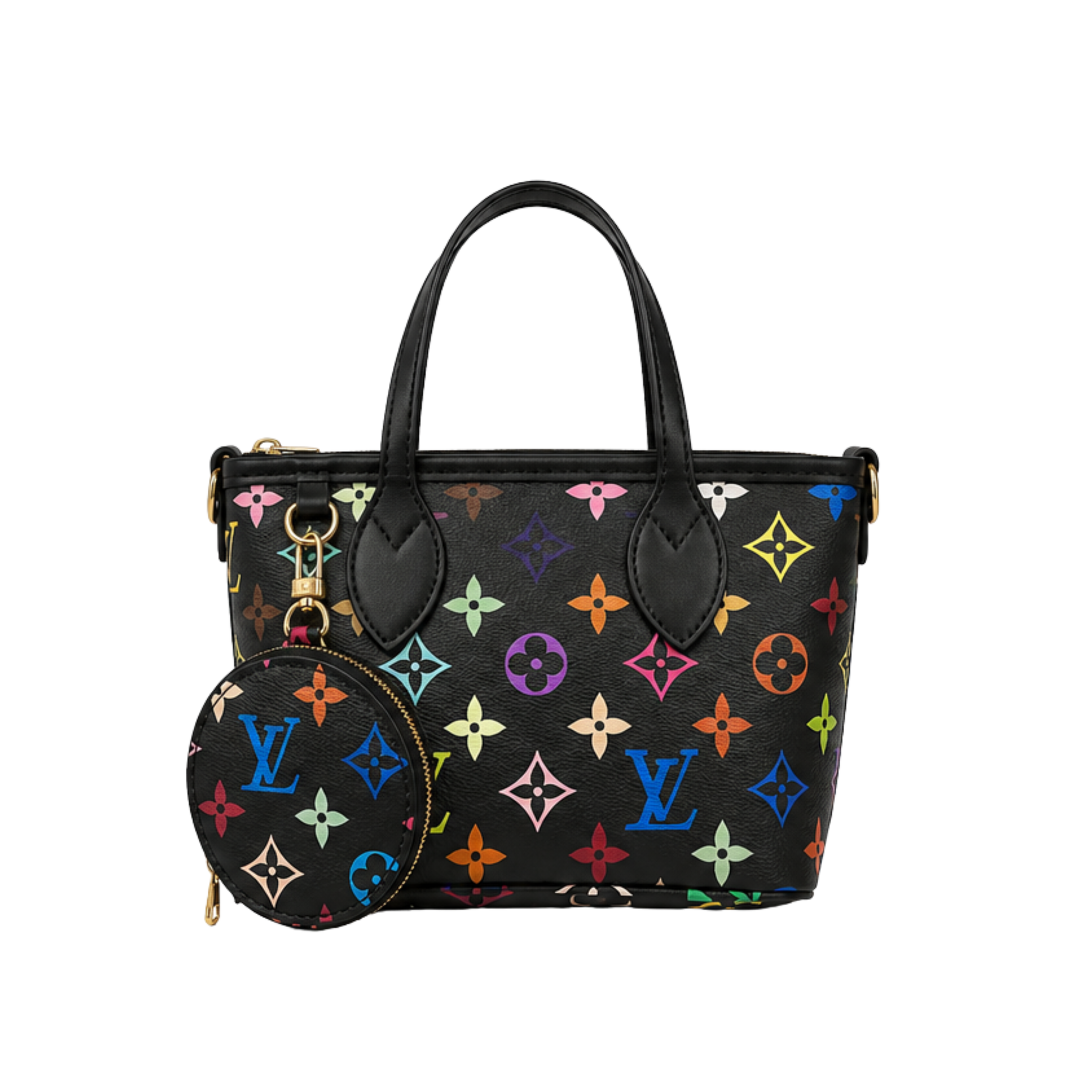 Louis Vuitton X Murakami OnTheGo EW Black Bag – product view