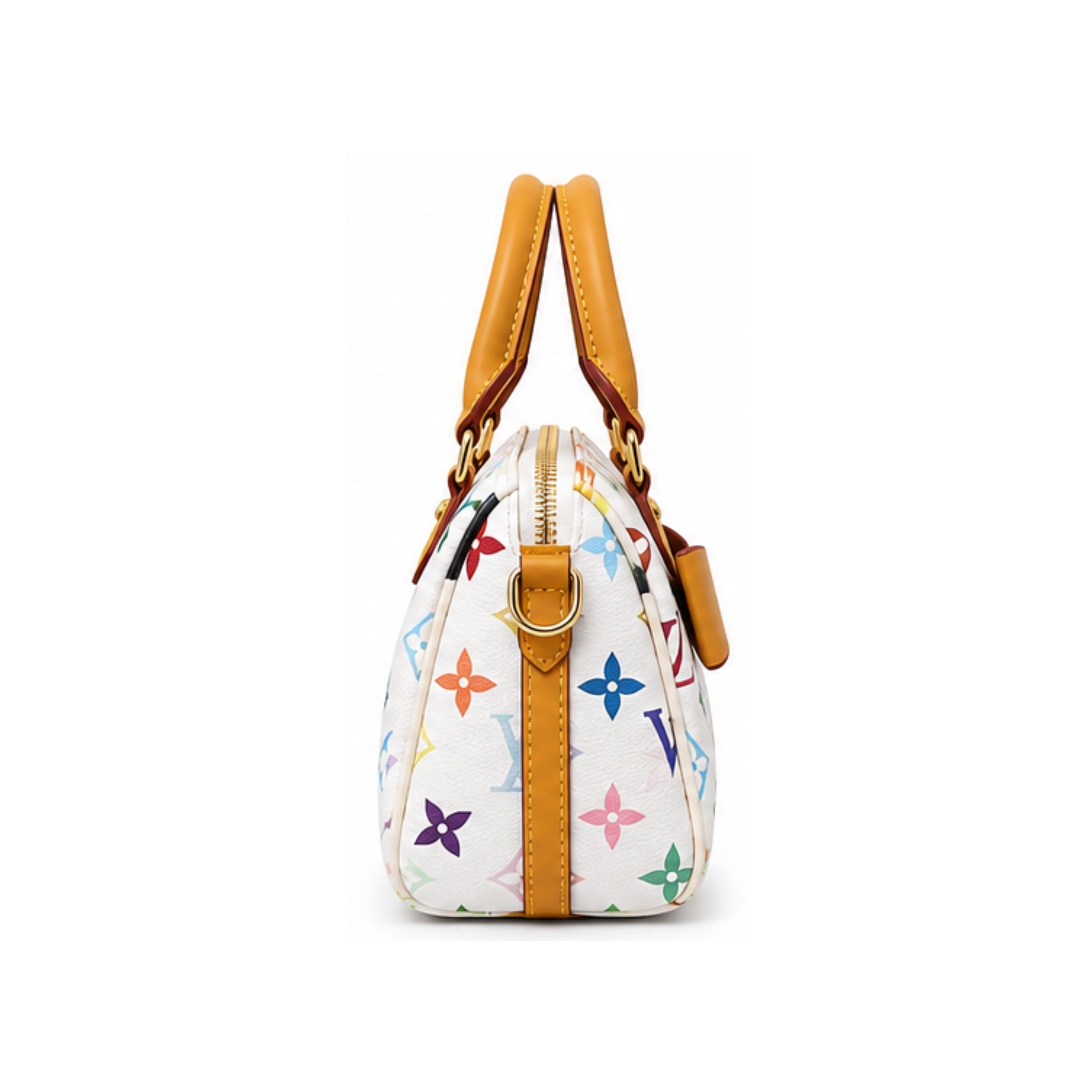 Louis Vuitton X Takashi Murakami Speedy White Multicolor Monogram Bag – product view
