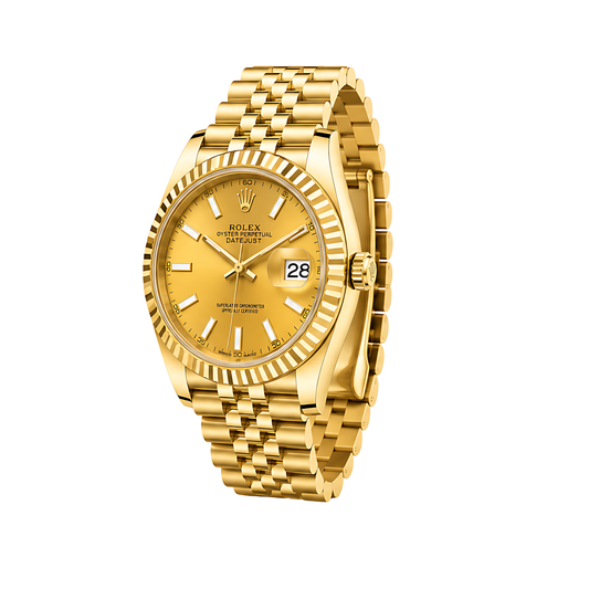 Rolex Datejust Mint Gold Waffle Dial Gold Watch - image 2