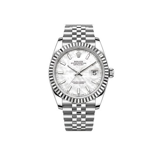 Rolex Datejust Mint White Dial Silver Watch - image 1