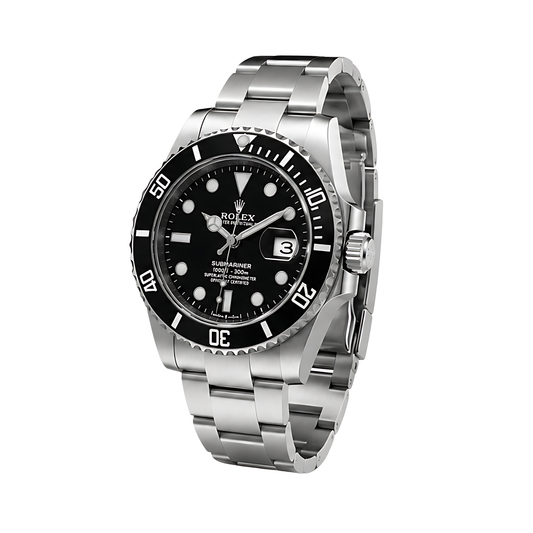Rolex Submariner Date Black Dial Silver Watch - image 2