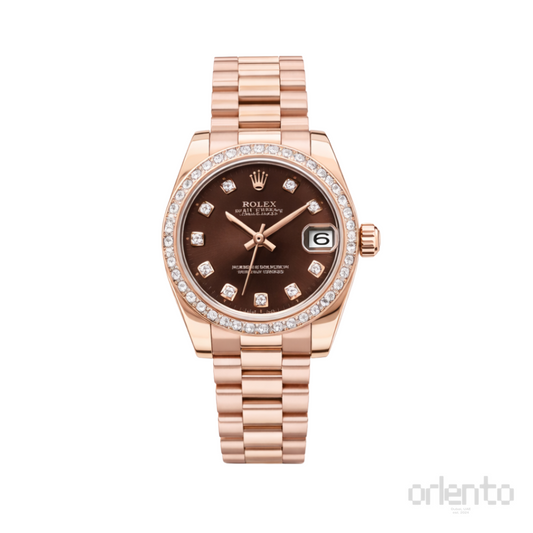 Rolex Watch | Datejust Chocolate Diamond Bezel