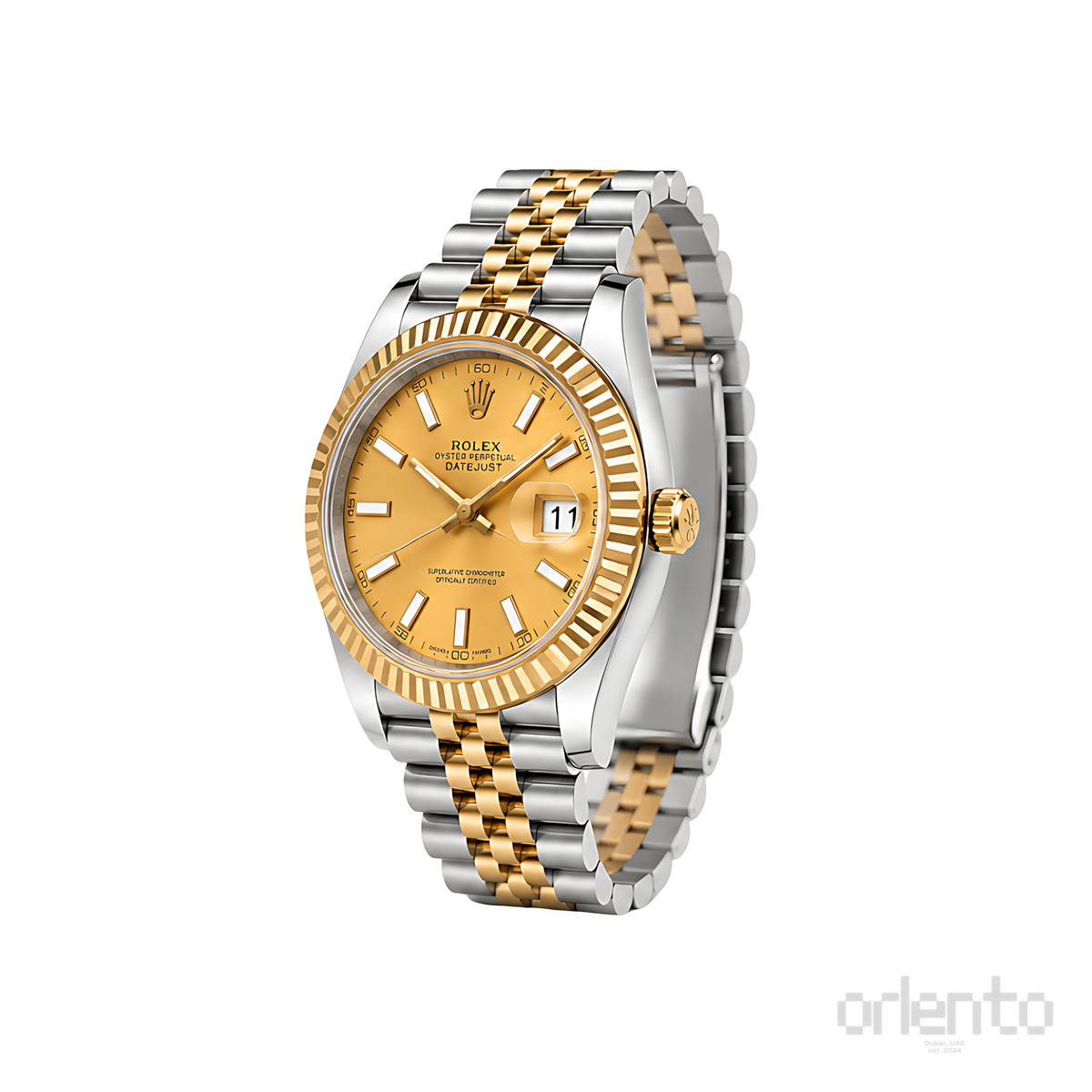Rolex Datejust Slate Grey Waffle Dial Silver Watch - image 3