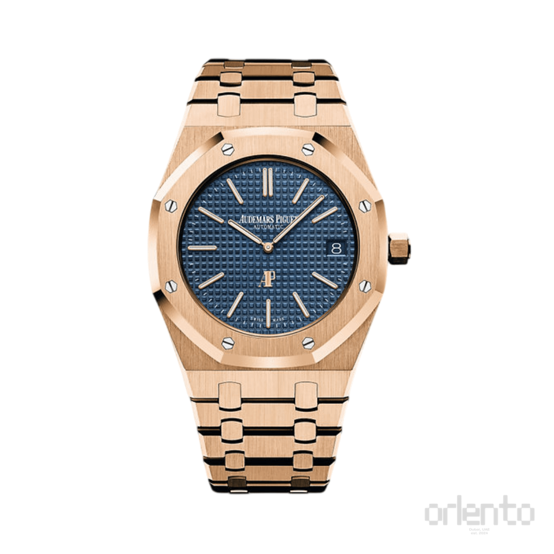 Audemars Piguet | Royal Oak Rose Gold Blue Dial - Free & Fast UAE Shipping
