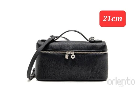 Loro Piana Bag Extra Pocket L19 Grained Calfskin Black – product view