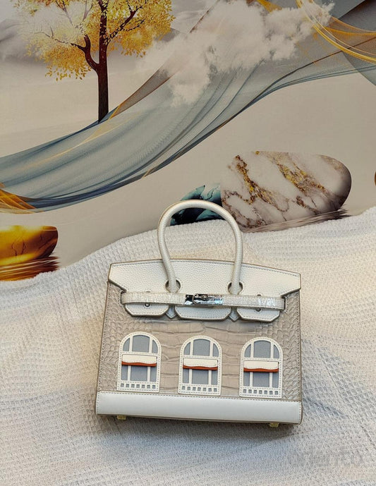 Hermès Birkin 20 Faubourg Sellier White Bag – product view