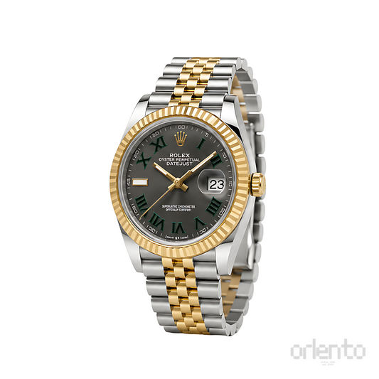 Rolex Datejust Wimbledon Dial Two Tone Silver Gold Watch - image 2