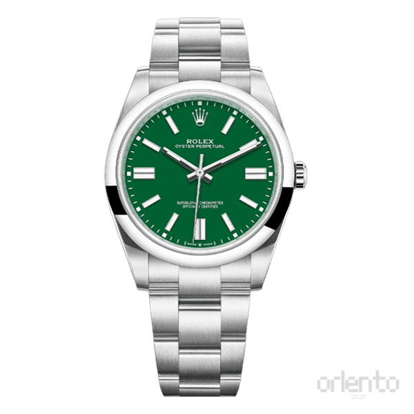 Rolex | Oyster Perpetual Green Index Dial - Free & Fast UAE Shipping