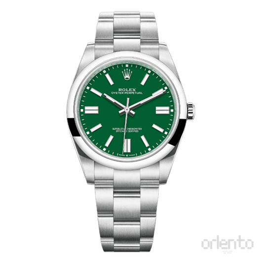 Rolex | Oyster Perpetual Green Index Dial - Free & Fast UAE Shipping
