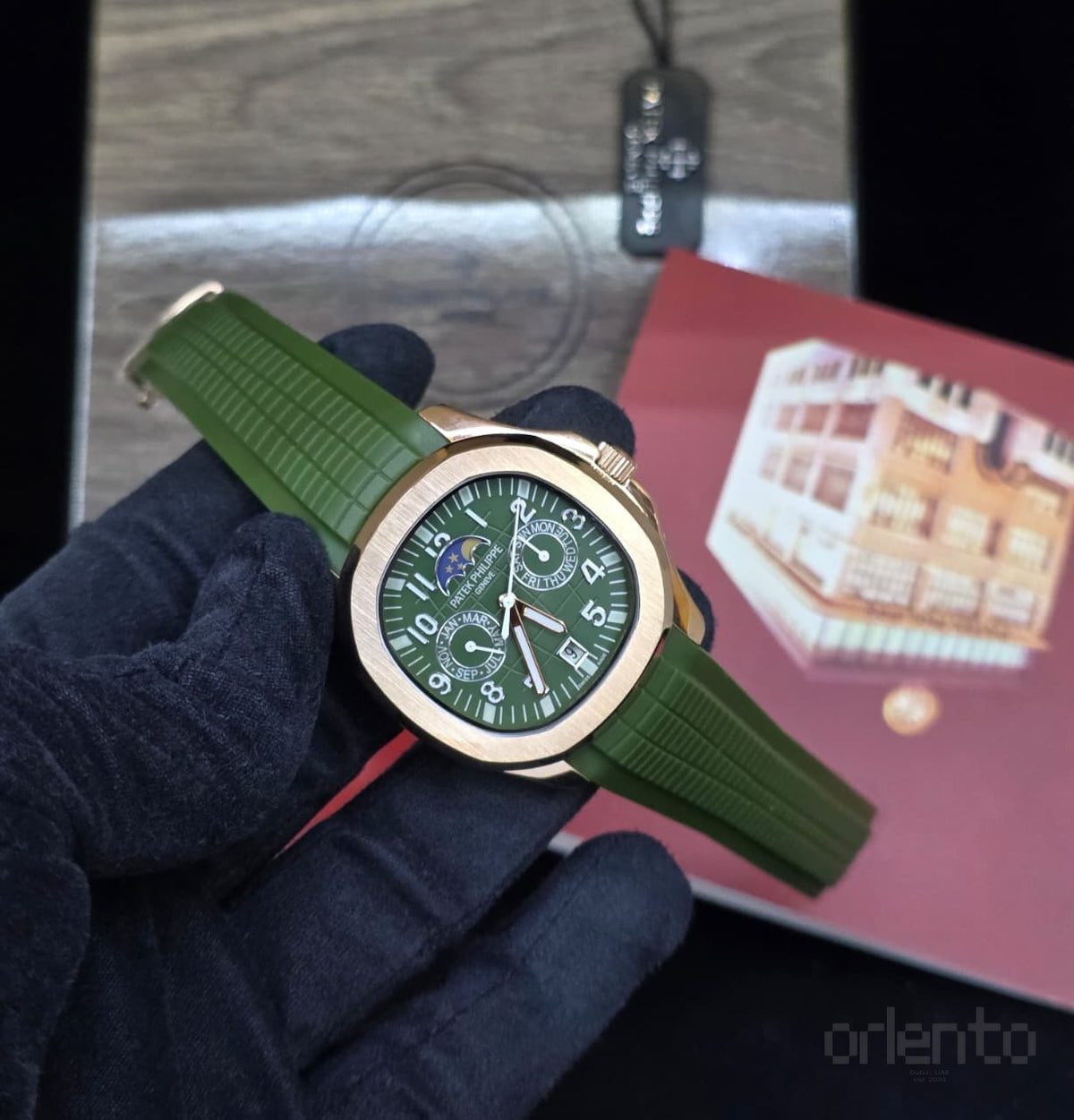 Patek Philippe Watch Aquanaut Luce Annual Calendar Green Bag – product view
