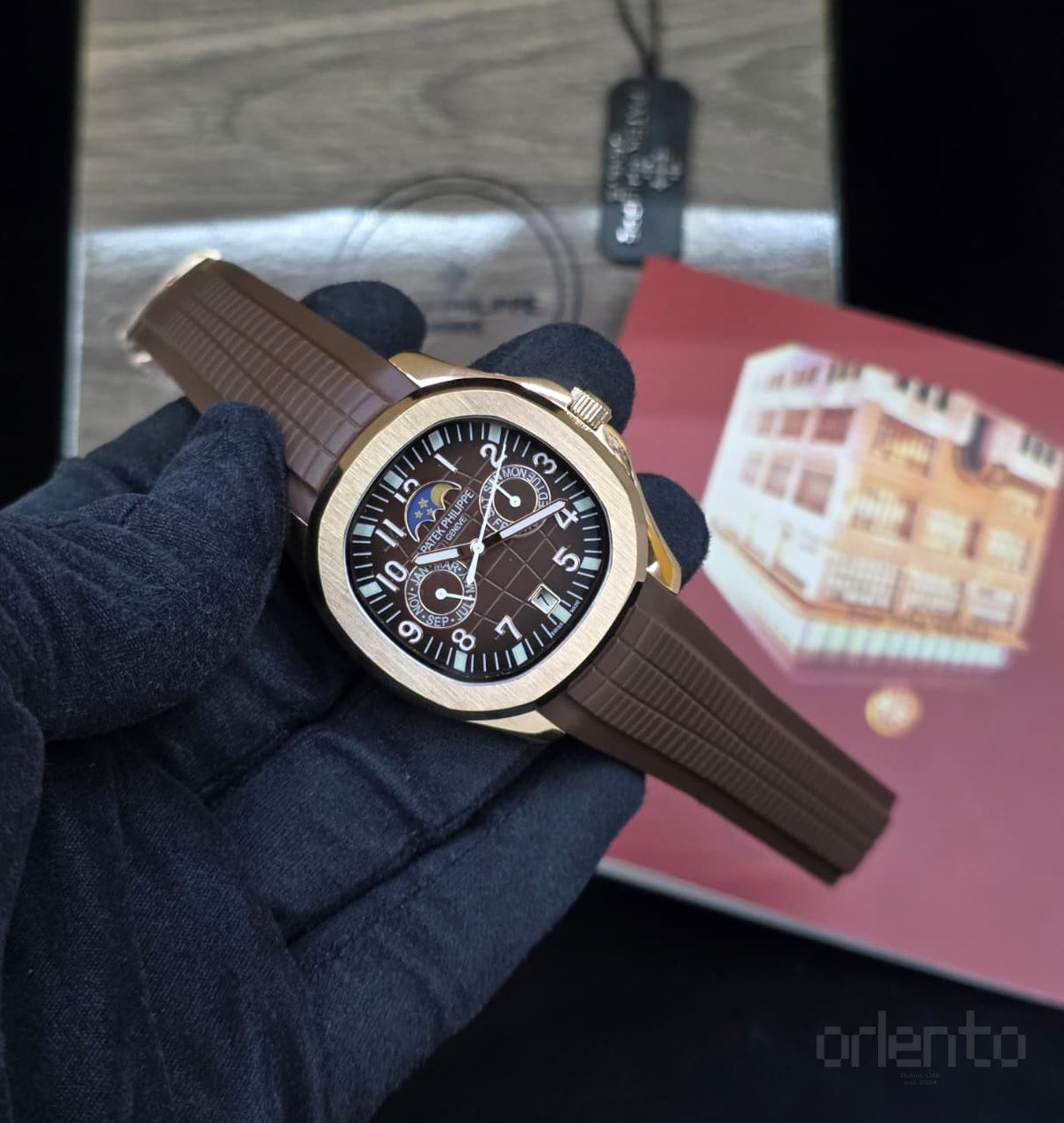 Patek Philippe Watch Aquanaut Luce Annual Calendar Brown Bag – product view